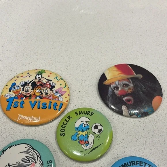 Vintage Button Pins - Picture 2 of 13